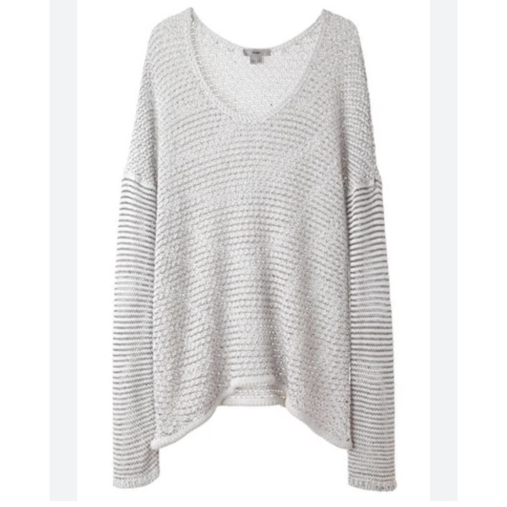 HELMUT Helmut Lang Brushed Knit Viscose Linen Pullover Sweater M